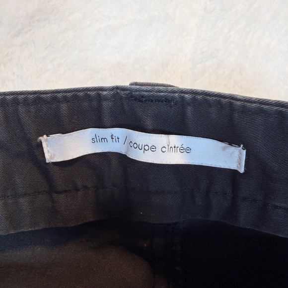 Calvin Klein Pants Mens Size 38x32 Black Slim Fit Casual Canvas Lightweight - Picture 8 of 11